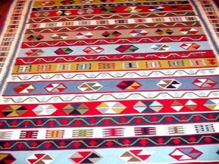 高級キリムシラズ産地、柔らかいキリム360000