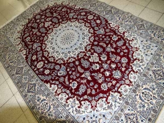 赤いペルシャ絨毯リビング手織りカーペット49135