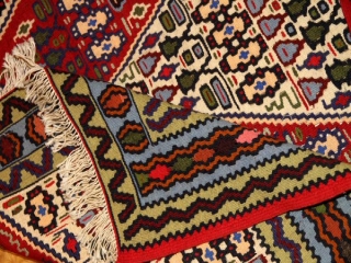 おしゃれインテリアキリムセンターラグ5506