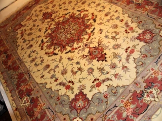 リビングサイズカーペット手織りペルシャ55392