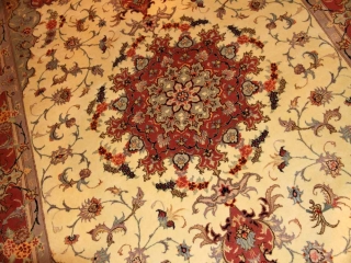 リビングサイズカーペット手織りペルシャ55392