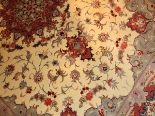 リビングサイズカーペット手織りペルシャ55392