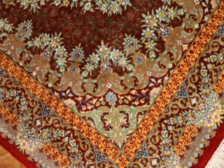 イランペルシヤ輸入玄関ラグシルク48045