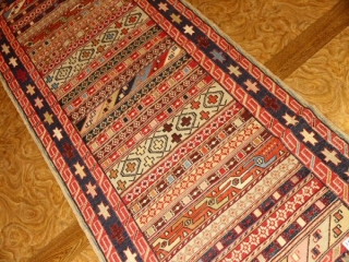 キリム廊下敷きとっても高品質ラグ35413