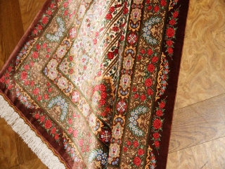 ラジャビヤン工房最高級バラデザインシルク56065