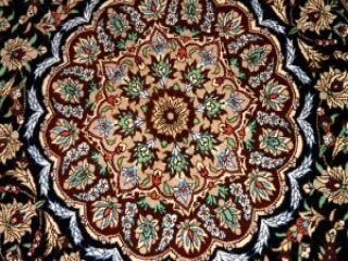 玄関マットクムシルク手織り高級絨毯48001