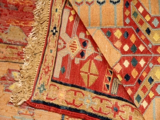 最高級トップクラス手織りペルシャキリム35880