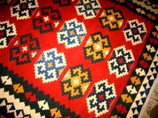 キリムのセンターラグ、激安キリム8069