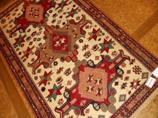 ペルシャキリム高品質ソファー前サイズ26667