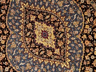 シックな玄関マット手織りペルシャ絨毯49033