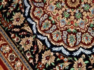 玄関マットクムシルク手織り高級絨毯48001