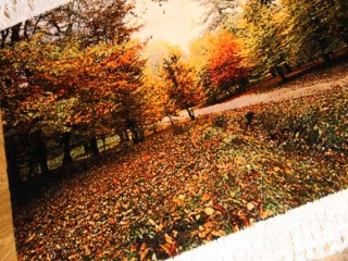 ペルシャ絨毯タブリーズ秋の風景タペストリー49106