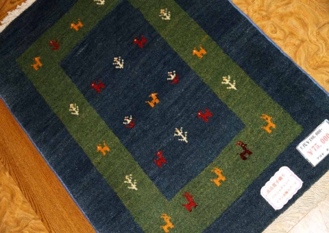 高級ギャッベの玄関マット、コルデスタン産ウール26222