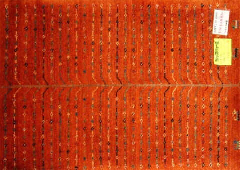 イラン輸入高級ギャッベ、細かい結び方シラズ産地37301