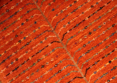 イラン輸入高級ギャッベ、細かい結び方シラズ産地37301