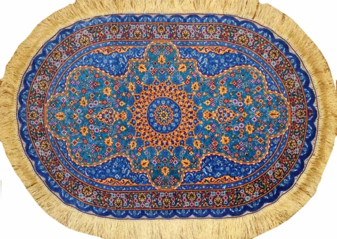 オールド ケルマン産 シルク入り ペルシャ絨毯 震わせる 92×62cm オールド ケルマン産 シルク入り ペルシャ絨毯 震わせる 92×62cm