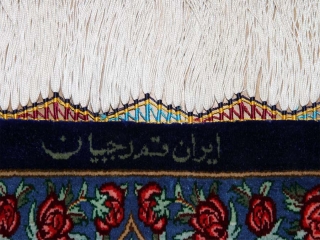 ラジャビヤン有名工房高級クムシルクペルシャ57024