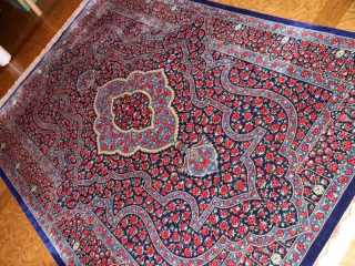 ラジャビヤン有名工房高級クムシルクペルシャ57024