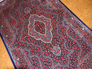 ラジャビヤン有名工房高級クムシルクペルシャ57024