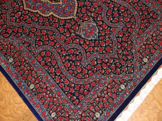 ラジャビヤン有名工房高級クムシルクペルシャ57024