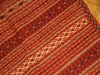 マンション玄関マット手織りキリムウール46473