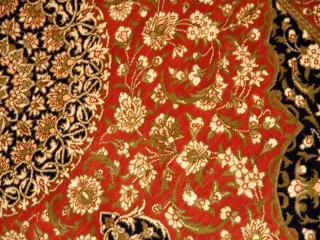 ペルシャシルク玄関マットのクム産50016