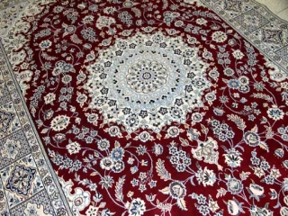 赤いペルシャ絨毯リビング手織りカーペット49135