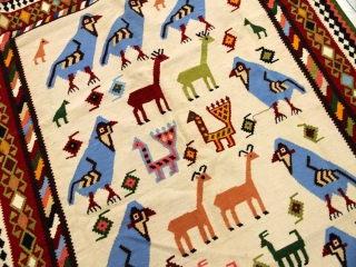 キリムビッグサイズシラズ産地の細かい織り方990001