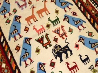 キリムビッグサイズシラズ産地の細かい織り方990001