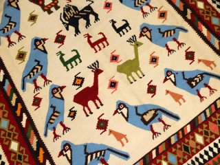 キリムビッグサイズシラズ産地の細かい織り方990001