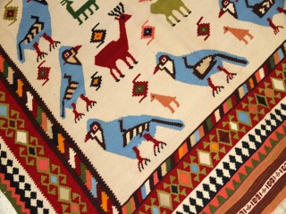 キリムビッグサイズシラズ産地の細かい織り方990001