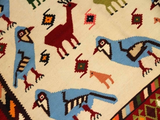 キリムビッグサイズシラズ産地の細かい織り方990001