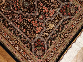 クムシルクの玄関じゅうたん高品質ブラウン色56031