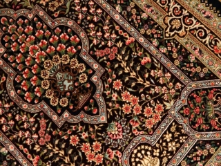 クムシルクの玄関じゅうたん高品質ブラウン色56031