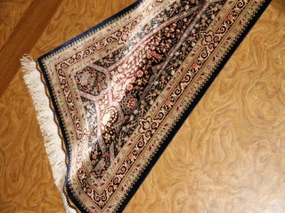 クムシルクの玄関じゅうたん高品質ブラウン色56031