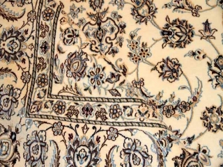 明るい絨毯ペルシャリビング手織りカーペット49147