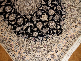 シックな色彩と豪華なデザイン手織りペルシャラグナイン59028