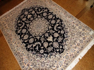 シックな色彩と豪華なデザイン手織りペルシャラグナイン59028