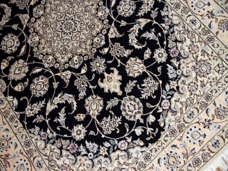 シックな色彩と豪華なデザイン手織りペルシャラグナイン59028