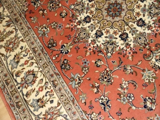 イラン輸入手織りペルシャ絨毯カシャン産地55371