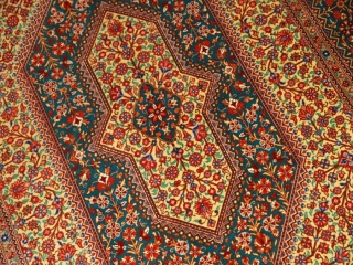高級ペルシャ絨毯のセンターラグサイズクムシルク100％99417