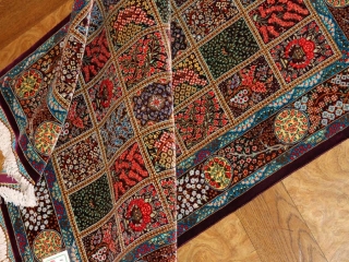 とてもカラフルなヘシティー模様高級シルク57012