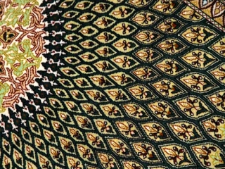 輸入玄関マットのシルククムペルシャ絨毯49053