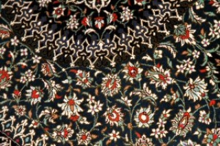 最高級敷物手織りクムペルシャ絨毯48053