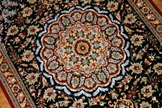 玄関マットクムシルク手織り高級絨毯48001