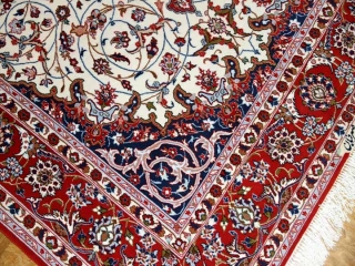 イスファハンペルシャ絨毯イラン製ラグ50146