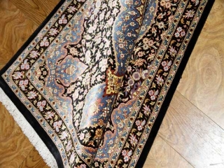 シックな玄関マット手織りペルシャ絨毯49033