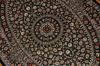 最高級敷物手織りクムペルシャ絨毯48053