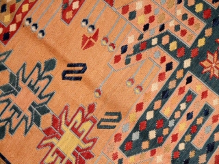 最高級トップクラス手織りペルシャキリム35880