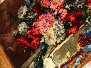 花絨毯ペルシャ絨毯フラワーデザイン50108